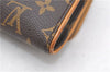 Authentic Louis Vuitton Monogram Pochette Twin GM Shoulder Bag M51852 LV 8453D