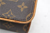 Authentic Louis Vuitton Monogram Pochette Twin GM Shoulder Bag M51852 LV 8453D
