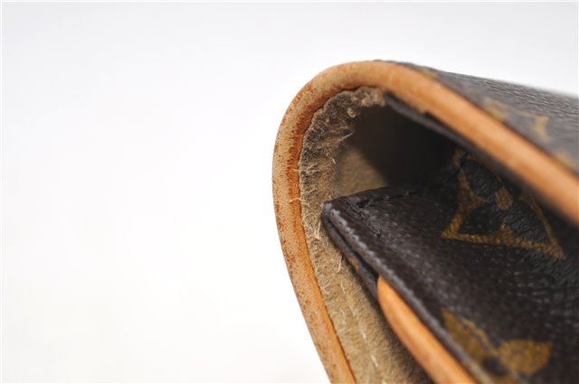 Authentic Louis Vuitton Monogram Pochette Twin GM Shoulder Bag M51852 LV 8453D