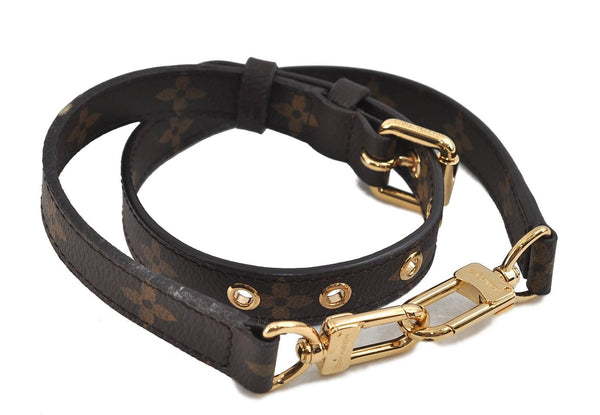 Authentic LOUIS VUITTON Monogram Brown Shoulder Strap 25.2-28.9" LV 8454C