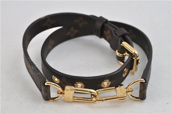 Authentic LOUIS VUITTON Monogram Brown Shoulder Strap 25.2-28.9" LV 8454C
