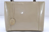 Authentic Christian Dior Maris Pearl Shoulder Tote Bag Enamel Ivory 8454D