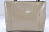 Authentic Christian Dior Maris Pearl Shoulder Tote Bag Enamel Ivory 8454D