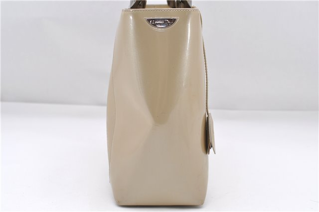 Authentic Christian Dior Maris Pearl Shoulder Tote Bag Enamel Ivory 8454D
