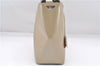 Authentic Christian Dior Maris Pearl Shoulder Tote Bag Enamel Ivory 8454D