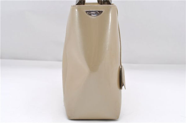 Authentic Christian Dior Maris Pearl Shoulder Tote Bag Enamel Ivory 8454D