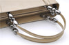 Authentic Christian Dior Maris Pearl Shoulder Tote Bag Enamel Ivory 8454D
