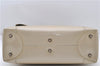 Authentic Christian Dior Maris Pearl Shoulder Tote Bag Enamel Ivory 8454D