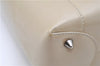 Authentic Christian Dior Maris Pearl Shoulder Tote Bag Enamel Ivory 8454D