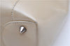 Authentic Christian Dior Maris Pearl Shoulder Tote Bag Enamel Ivory 8454D