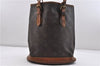 Authentic LOUIS VUITTON Monogram Bucket PM Shoulder Bag M42238 LV Junk 8456C