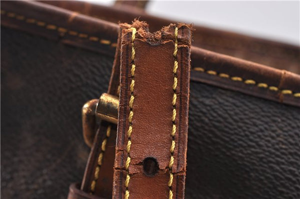 Authentic LOUIS VUITTON Monogram Bucket PM Shoulder Bag M42238 LV Junk 8456C