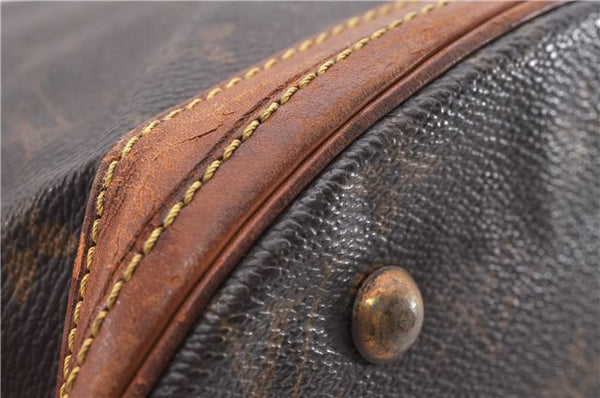 Authentic LOUIS VUITTON Monogram Bucket PM Shoulder Bag M42238 LV Junk 8456C