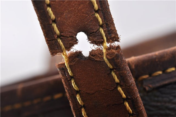 Authentic LOUIS VUITTON Monogram Bucket PM Shoulder Bag M42238 LV Junk 8456C