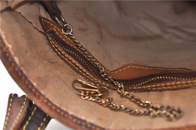 Authentic LOUIS VUITTON Monogram Bucket PM Shoulder Bag M42238 LV Junk 8456C