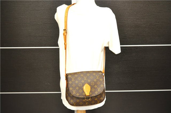 Auth Louis Vuitton Monogram Saint Cloud GM Shoulder Cross Bag M51242 LV 8457D