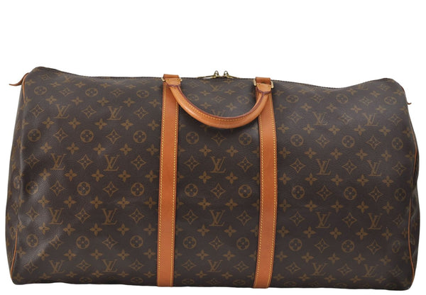 Authentic Louis Vuitton Monogram Keepall 60 Travel Boston Bag M41422 LV 8458D