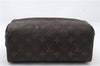 Authentic LOUIS VUITTON Monogram Trousse Patte Pression Pouch M47636 LV 8460C