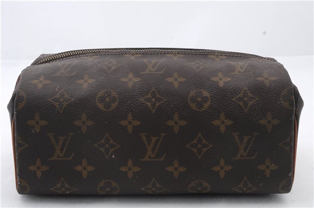 Authentic LOUIS VUITTON Monogram Trousse Patte Pression Pouch M47636 LV 8460C