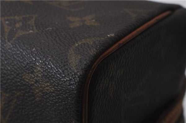 Authentic LOUIS VUITTON Monogram Trousse Patte Pression Pouch M47636 LV 8460C