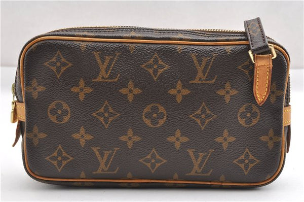 Auth Louis Vuitton Monogram Marly Bandouliere Shoulder Cross Bag M51828 LV 8461F