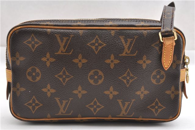 Auth Louis Vuitton Monogram Marly Bandouliere Shoulder Cross Bag M51828 LV 8461F