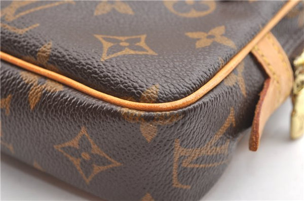 Auth Louis Vuitton Monogram Marly Bandouliere Shoulder Cross Bag M51828 LV 8461F