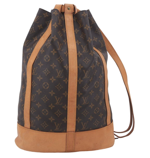Authentic Louis Vuitton Monogram Randonnee GM Shoulder Bag M42244 LV 8463D