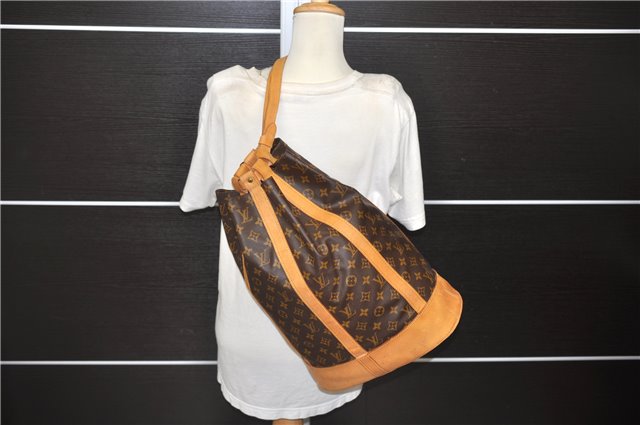 Authentic Louis Vuitton Monogram Randonnee GM Shoulder Bag M42244 LV 8463D