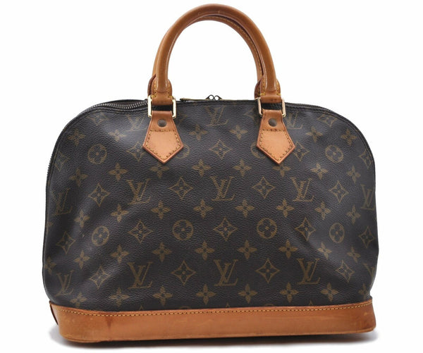Authentic LOUIS VUITTON Monogram Alma Hand Bag M51130 LV 8464A