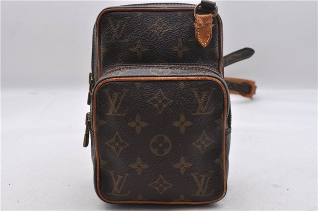 Authentic LOUIS VUITTON Monogram Mini Amazone Shoulder Cross Bag M45238 LV 8465C