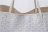 Authentic Goyard Saint Louis GM Shoulder Tote Bag PVC Leather White 8465D