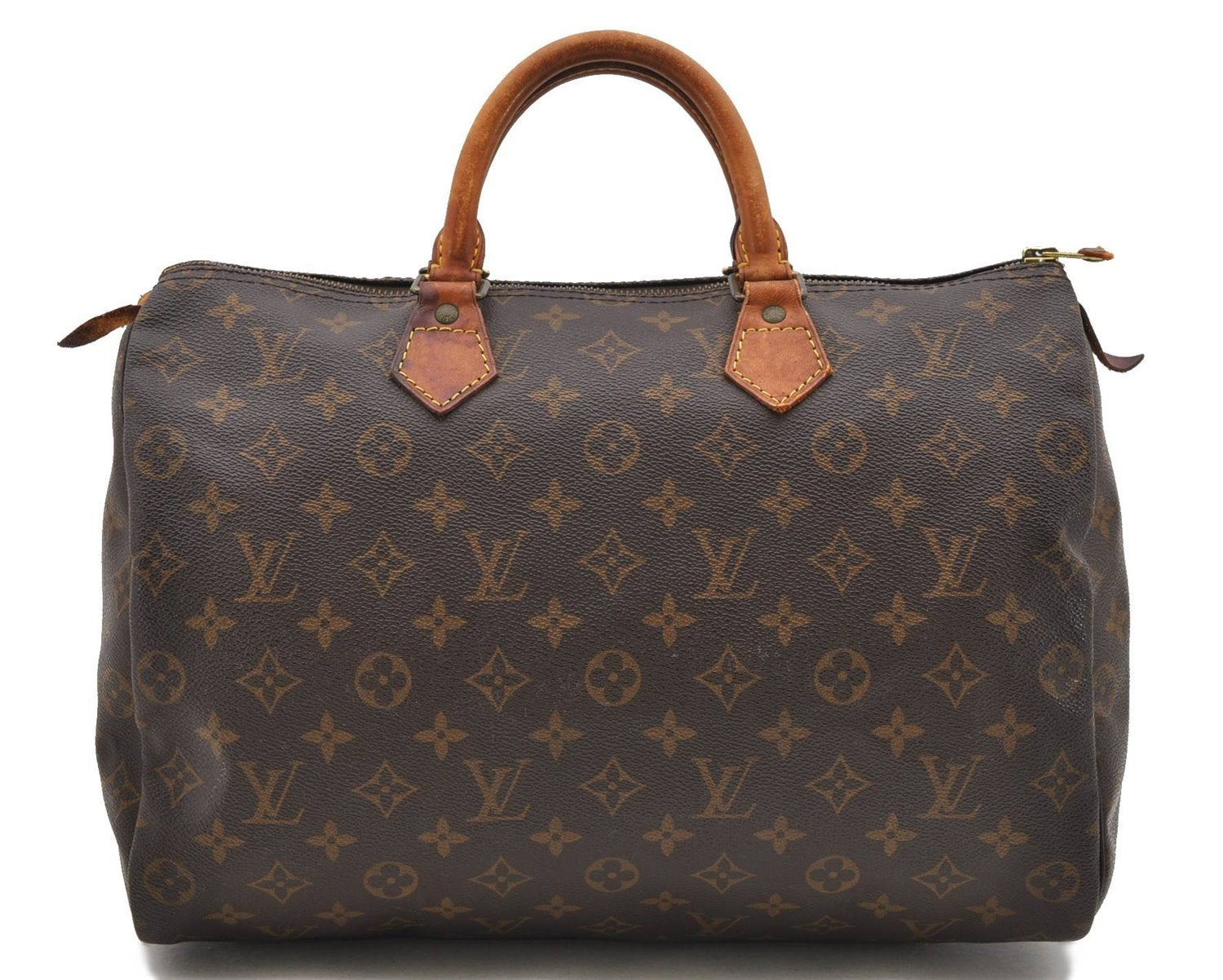 Authentic LOUIS VUITTON Monogram Speedy 35 Hand Bag M41524 LV 8468C