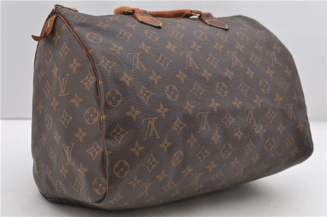 Authentic LOUIS VUITTON Monogram Speedy 35 Hand Bag M41524 LV 8468C