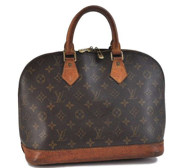Authentic LOUIS VUITTON Monogram Alma Hand Bag M51130 LV 8470C