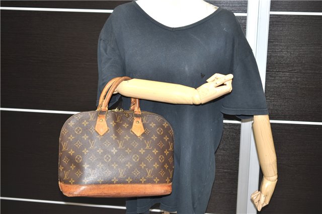 Authentic LOUIS VUITTON Monogram Alma Hand Bag M51130 LV 8470C