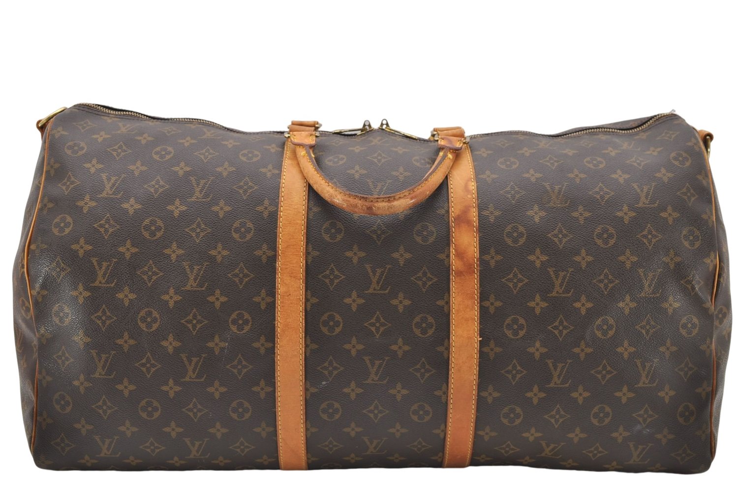 Auth Louis Vuitton Monogram Keepall Bandouliere 60 Boston Bag M41412 LV 8471D