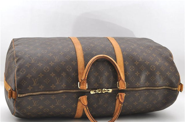 Auth Louis Vuitton Monogram Keepall Bandouliere 60 Boston Bag M41412 LV 8471D