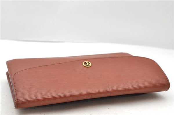 Authentic LOUIS VUITTON Epi Montaigne 27 Clutch Bag Brown M52653 LV 8472C