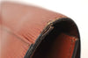 Authentic LOUIS VUITTON Epi Montaigne 27 Clutch Bag Brown M52653 LV 8472C