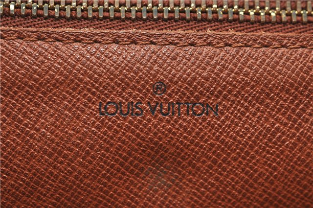 Authentic LOUIS VUITTON Epi Montaigne 27 Clutch Bag Brown M52653 LV 8472C