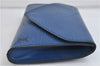 Authentic LOUIS VUITTON Epi Arts Deco Clutch Bag Blue M52635 LV 8473C