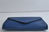 Authentic LOUIS VUITTON Epi Arts Deco Clutch Bag Blue M52635 LV 8473C