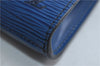 Authentic LOUIS VUITTON Epi Arts Deco Clutch Bag Blue M52635 LV 8473C