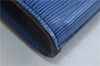 Authentic LOUIS VUITTON Epi Arts Deco Clutch Bag Blue M52635 LV 8473C
