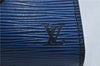 Authentic LOUIS VUITTON Epi Arts Deco Clutch Bag Blue M52635 LV 8473C