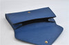 Authentic LOUIS VUITTON Epi Arts Deco Clutch Bag Blue M52635 LV 8473C