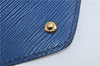 Authentic LOUIS VUITTON Epi Arts Deco Clutch Bag Blue M52635 LV 8473C