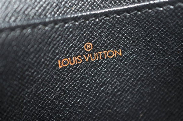 Authentic LOUIS VUITTON Epi Arts Deco Clutch Bag Blue M52635 LV 8473C