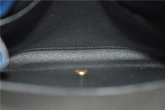 Authentic LOUIS VUITTON Epi Arts Deco Clutch Bag Blue M52635 LV 8473C